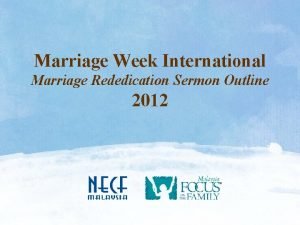 Marriage rededication prayer
