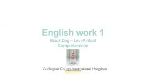 Levi pinfold black dog