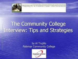 College interview tips and strategies