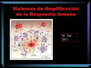 Sistemas de Amplificacin de la Respuesta Inmune M