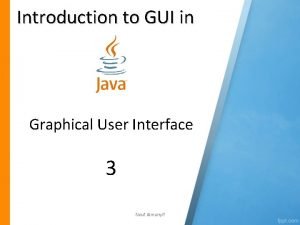 Introduction to GUI in Graphical User Interface 3