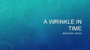 A WRINKLE IN TIME MADELEINE LENGLE CHAPTER 1