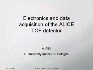 Electronics and data acquisition of the ALICE TOF