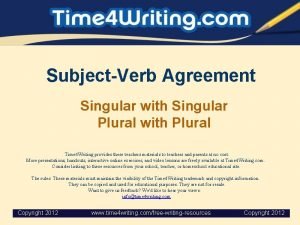 Tricky singular and plural nouns