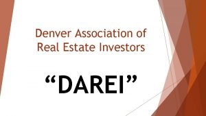 Denver real estate investment association