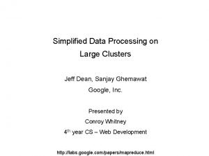 Google map reduce Google map reduce