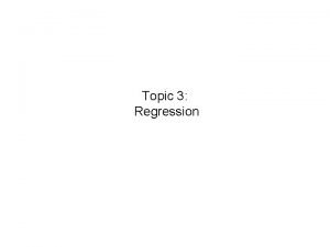 Disadvantages of regression analysis