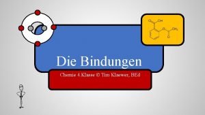 Die Bindungen Chemie 4 Klasse Tim Klaewer BEd