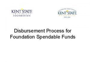 Funds disbursement