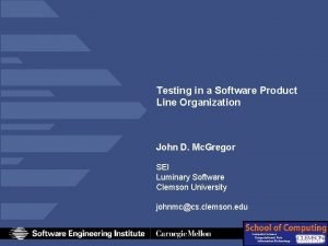 Product line definition
