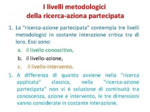 Ricerca azione partecipata