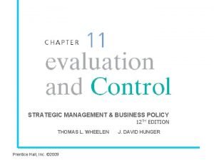 STRATEGIC MANAGEMENT BUSINESS POLICY 12 TH EDITION THOMAS