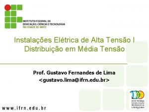 Instalaes Eltrica de Alta Tenso I Distribuio em