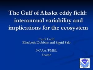 The Gulf of Alaska eddy field interannual variability