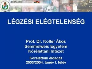 LGZSI ELGTELENSG Prof Dr Koller kos Semmelweis Egyetem