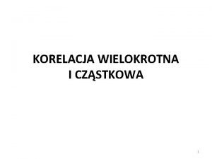 Korelacja cząstkowa