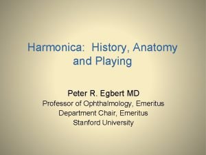 Harmonica anatomy Harmonica anatomy
