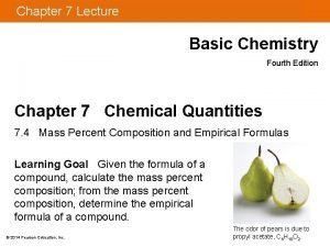 Chapter 7 Lecture Basic Chemistry Fourth Edition Chapter