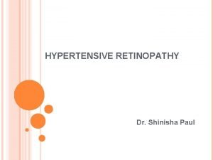 Modified scheie classification of hypertensive retinopathy