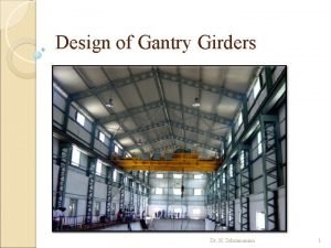 Design of gantry girder