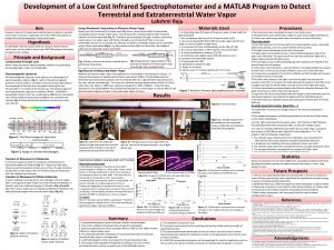 Low cost spectrophotometer