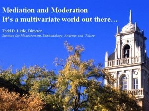 Mediation vs moderation