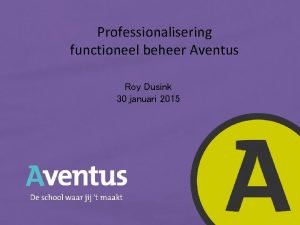 Onderwijsonline aventus