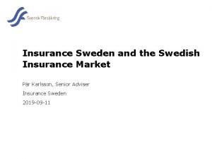 Sweden insurance market