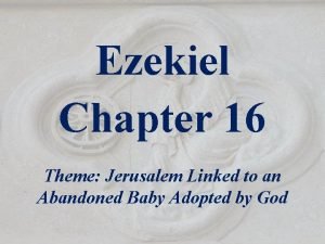 Ezekiel Chapter 24 Theme Parable Of The Boiling