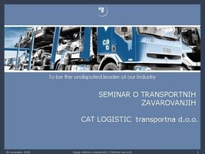 Cat logistic