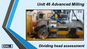 Dividing head calculations chart