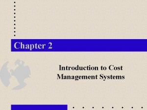 Cost control systems