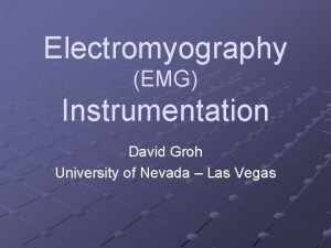 Emg instrumentation