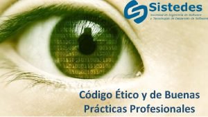 Cdigo tico y de Buenas Prcticas Profesionales La