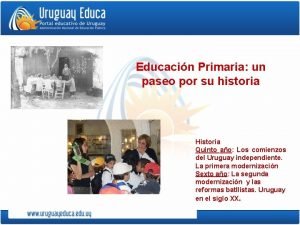 Educacin Primaria un paseo por su historia Historia