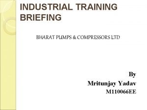 Bpcl industrial training