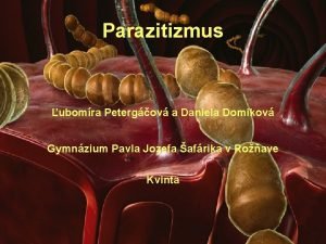 Parazitizmus ubomra Petergov a Daniela Domikov Gymnzium Pavla