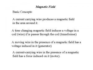 Magnetostatic field