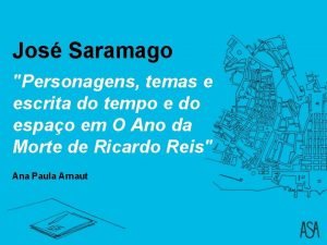 Jos Saramago Personagens temas e escrita do tempo