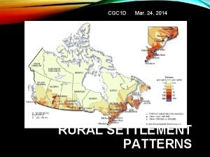 Rural settlement patterns
