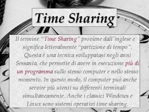 Sistema operativo time sharing