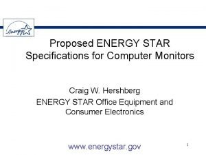 Energy star computer monitors
