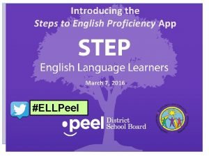 Steps to english proficiency