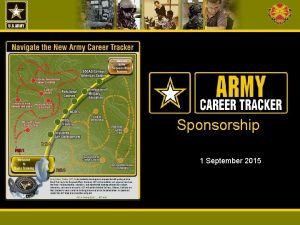 Army sponsorship survey