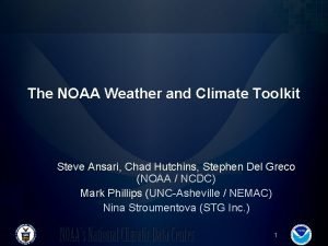 Noaa weather and climate toolkit