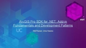 Arc GIS Pro SDK for NET Addin Fundamentals