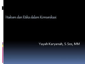 Kode etik komunikasi Kode etik komunikasi