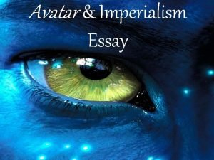 Avatar essay