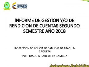 INFORME DE GESTION YO DE RENDICION DE CUENTAS