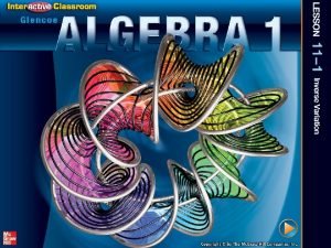 11-1 inverse variation 11-1 inverse variation